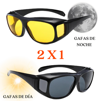 KIT DE GAFAS 2X1 WRAP AROUNDS HD